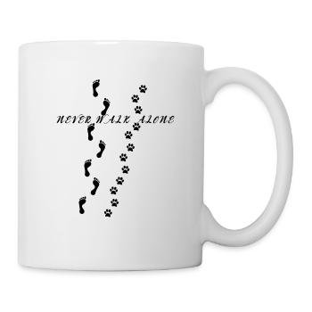 Never Walk Alone Dog Dog Shirt - Mug - white - Right