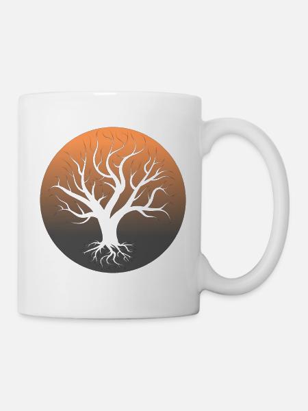 Lebensbaum Weisheit Heilung Wissen Mythos - Tasse - Weiß