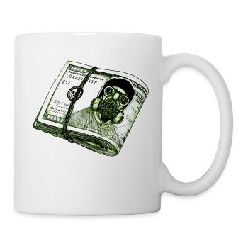 Gas Mask Dollar - Mug - white - Right