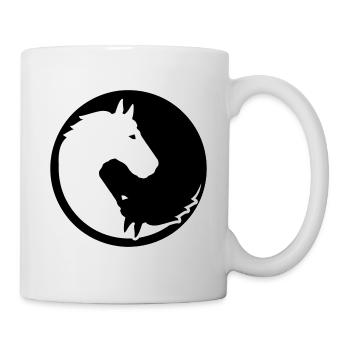 Pferd - Tasse - Weiß - Rechts