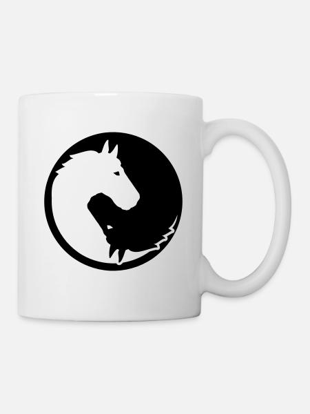 horse - Mug - white