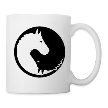 Pferd - Tasse - Weiß - Rechts