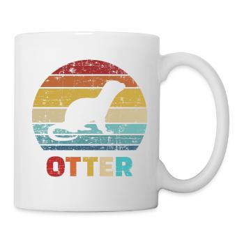 Otter - Tasse - Weiß - Rechts
