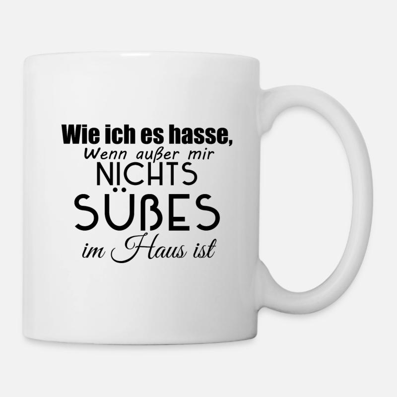 Wie ich es hasse Spruch - Tasse - Weiß