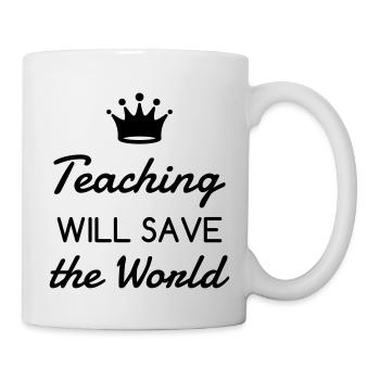 School Teacher Schule Lehrerin Ecole Prof Lehrer - Mug - white - Right