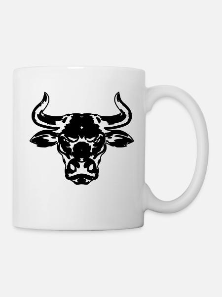bull logo - Mug - white