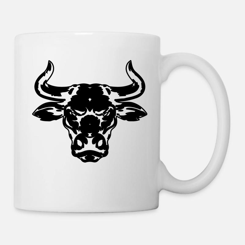 bull logo - Mug - white