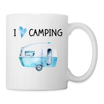 I love Camping - Tasse - Weiß - Rechts