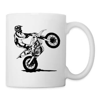 MotoCross - Supercross - MX - SX - FMX - Tasse - Weiß - Rechts
