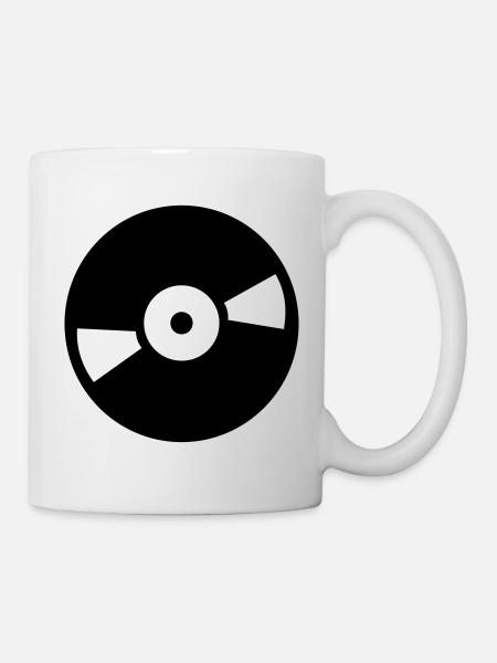 DJ vinyle - Mug blanc - blanc
