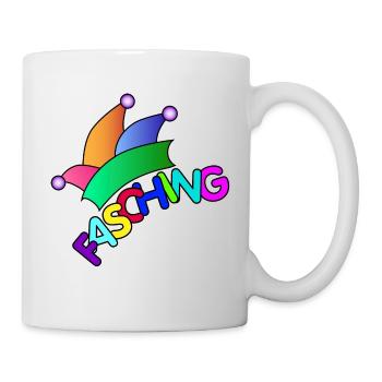 Fasching / Carnival / Narrenkappe - Tasse - Weiß - Rechts