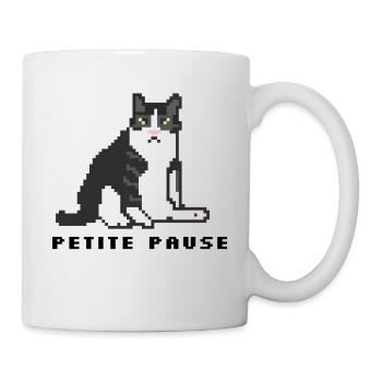 gros chat - Mug blanc - blanc - Droite