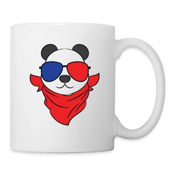 A Cool Panda Tee With A Nice Illustration Of A - Mug - white - Right