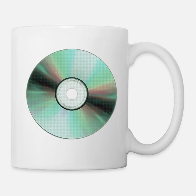 Fld.) CD compact disc Music Musik Hifi - Tasse - Weiß