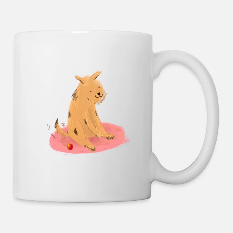 Doggo & Ball - Tasse - Weiß