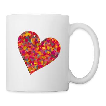Fuck You Heart - Mug blanc - blanc - Droite