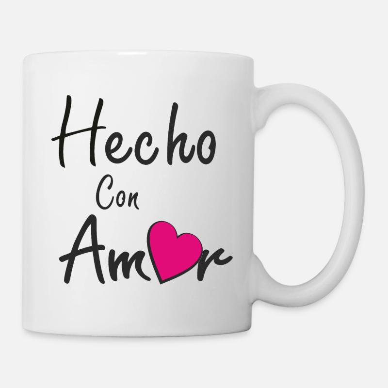 HECHO CON AMOR - Tasse - Weiß