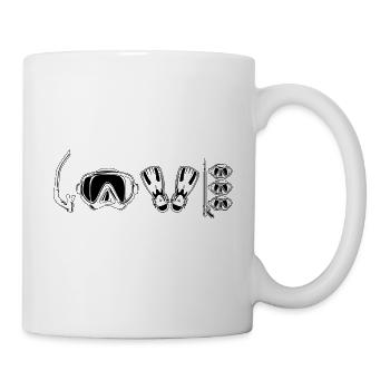 Divers | Diving diving sport diving certificate gifts - Mug - white - Right
