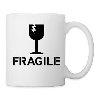 fragile caution! - Mug - white - Right
