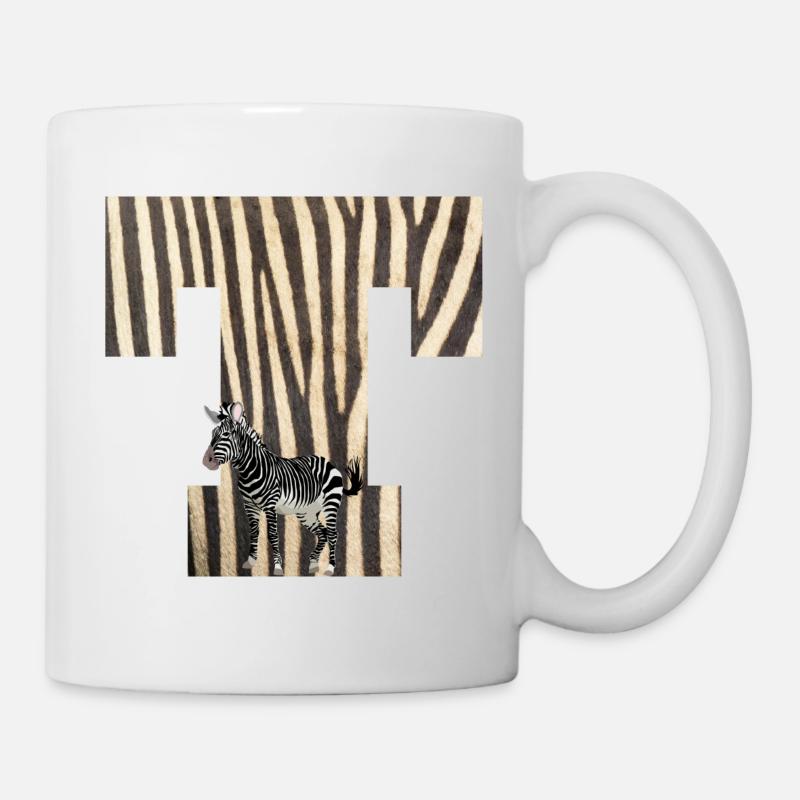 zebra t - Tasse - Weiß