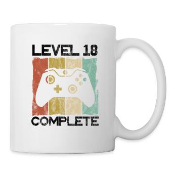 Level 18 complete birthday present - Mug - white - Right