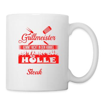 "Ein Grillmaster Kommt Nicht Dans Le Den Himmel - Mug blanc - blanc - Droite
