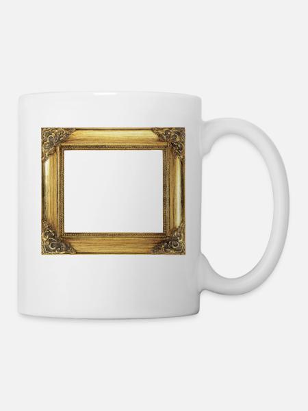 Golden Picture Frame - Mug - white