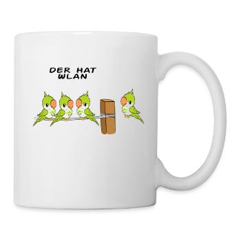 Niedliches deutsches VogelTStück für - Tasse - Weiß - Rechts