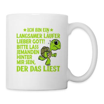"Ich Bin Ein Langsamer Laufer Lieber Gott! - Mug blanc - blanc - Droite