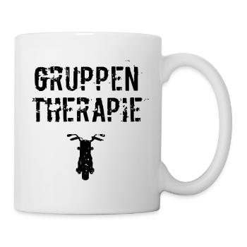 Gruppen Therapie Motorrad - Tasse - Weiß - Rechts