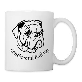 Continental Bulldog Black - Tasse - Weiß - Rechts