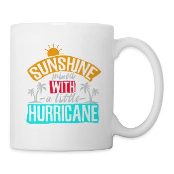 Sunshine mixed with a little hurricane sun - Mug - white - Right