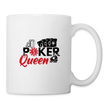 Poker women girls | Poker Poker Face Gifts - Mug - white - Right