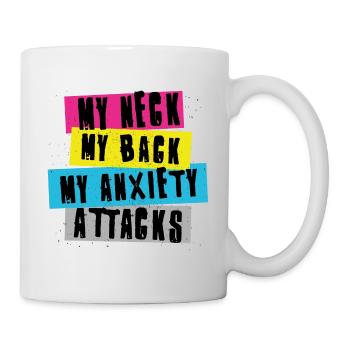 MEIN HALS MEIN RÜCKEN - Tasse - Weiß - Rechts