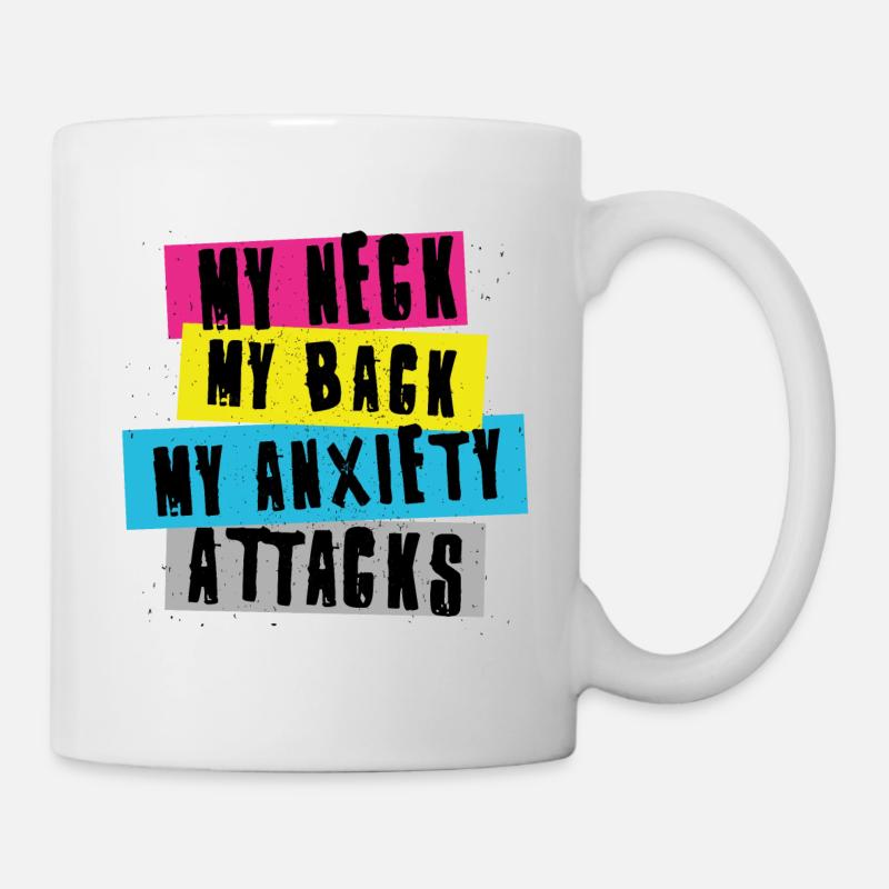MY NECK MY BACK - Mug - white