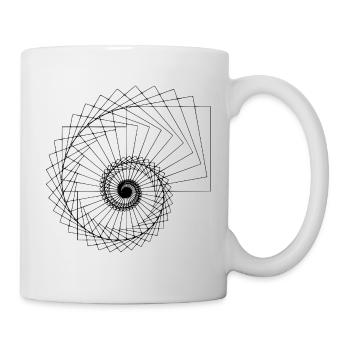fractal spiral - Mug - white - Right