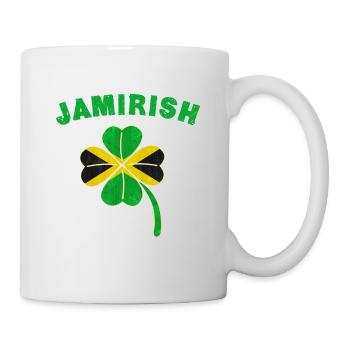 Proud Jamirish Saint Patricks Day Jamaican Irish - Mug - white - Right