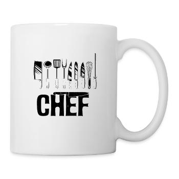 Chef kitchen food cook t shirt chef gift - Mug - white - Right