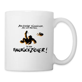 Die Wilden Kerle Fallrückzieher Spruch - Tasse - Weiß - Rechts