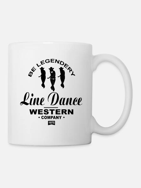 Line Dance - Musique country - Mug blanc - blanc