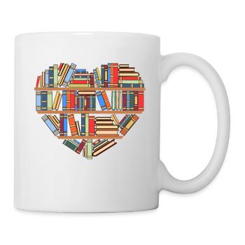 Hearty Library Books For Amazing People "Reading - Mug - white - Right