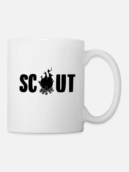 Pfadfinder Spruch | Zeltlager Abzeichen Geschenke - Tasse - Weiß
