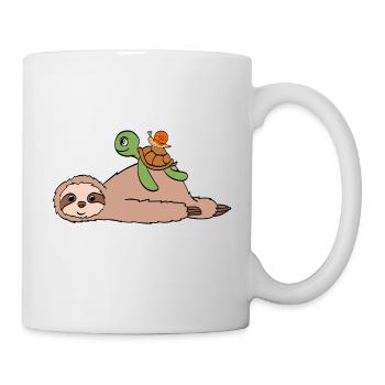 For Animal Lovers Great Sloth Shirt For Animal - Mug - white - Right