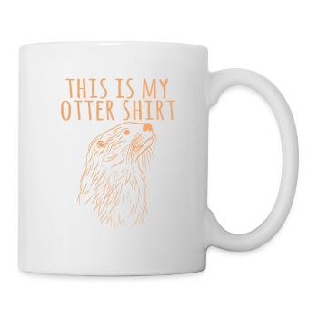 "This Is My Otter Shirt" Tshirt Design For Animal - Mug - white - Right