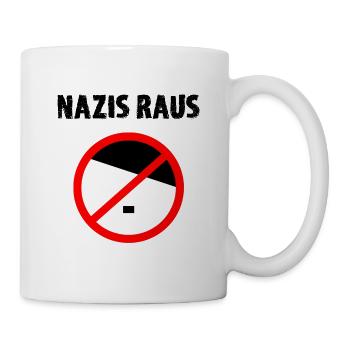 Anti Nazi Spruch - Tasse - Weiß - Rechts