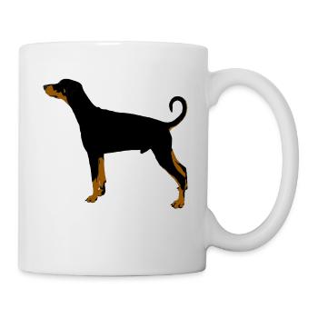 Doberman pinscher - Mug - white - Right
