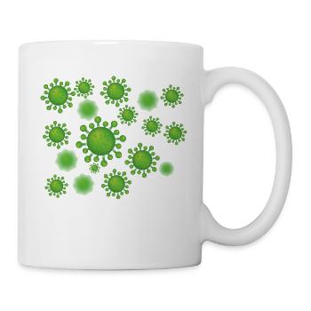 Virus bactéries Germes Corona Sars COVID19 cadeau - Mug blanc - blanc - Droite