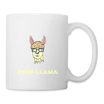 Chemise en alpaga avec une illustration - Mug blanc - blanc - Droite