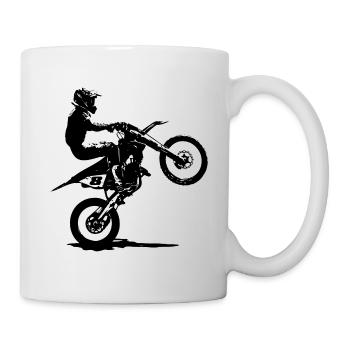 MotoCross - Supercross - MX - SX - FMX - Tasse - Weiß - Rechts