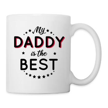 Papa - Mein Papa ist der Beste - Tasse - Weiß - Rechts